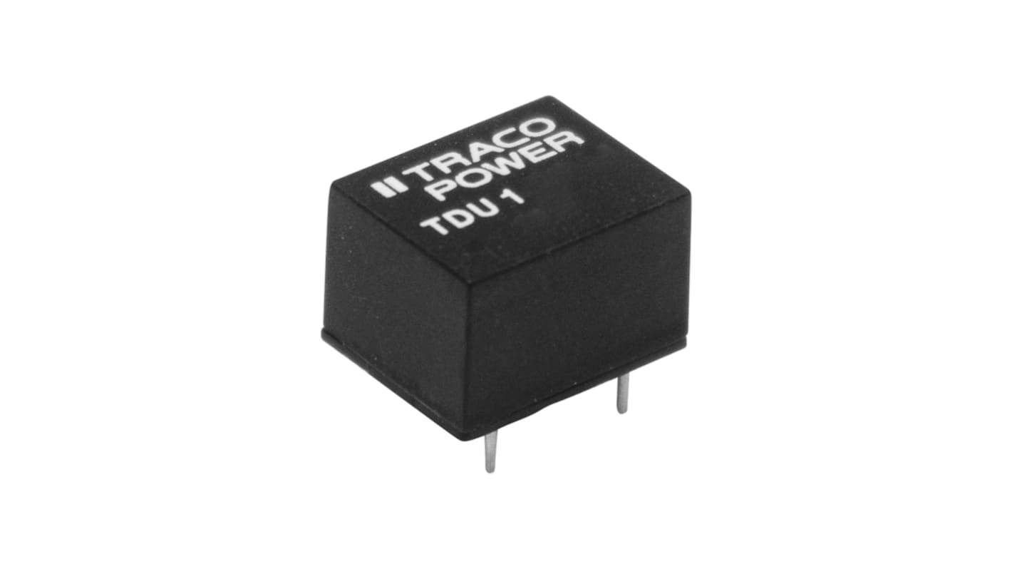 TRACOPOWER TDU 1-1211, 1-Channel, DC-DC DC-DC Converter, 200mA 4-Pin, DIP