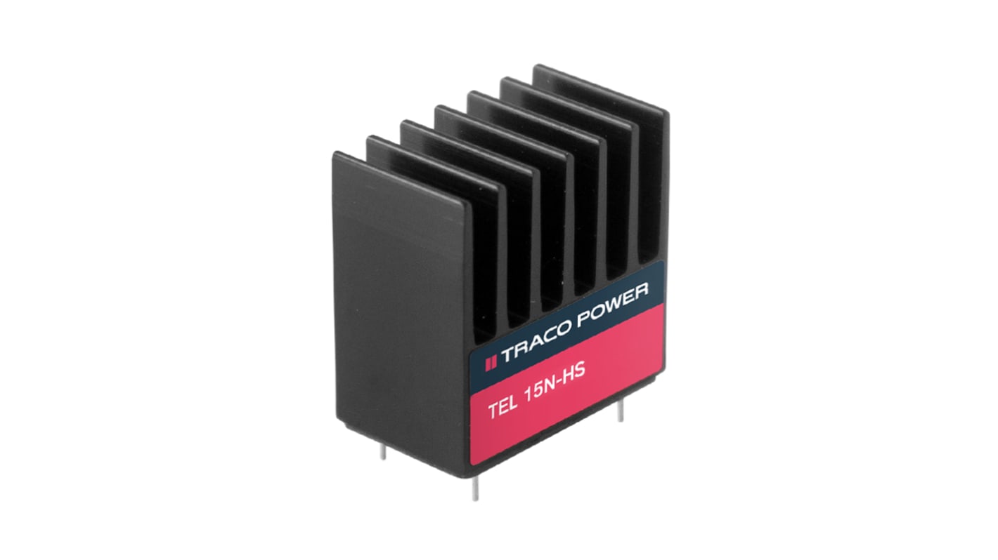 TRACOPOWER TEL 15-1223N-HS, Dual-Channel, DC-DC DC-DC Converter, 500mA 5-Pin, DIP-16