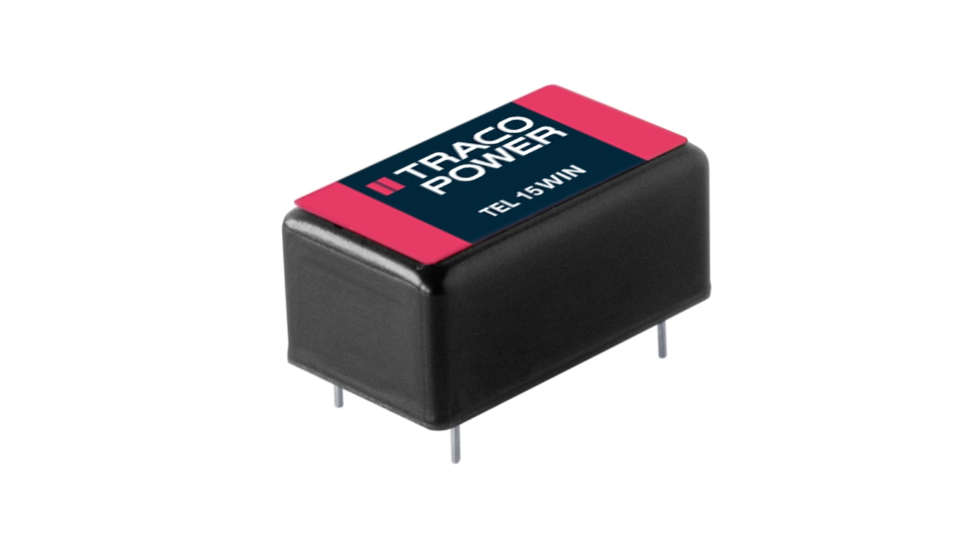 TRACOPOWER TEL 15-4813WIN, Dual-Channel, DC-DC DC-DC Converter, 1A 5-Pin, DIP-16