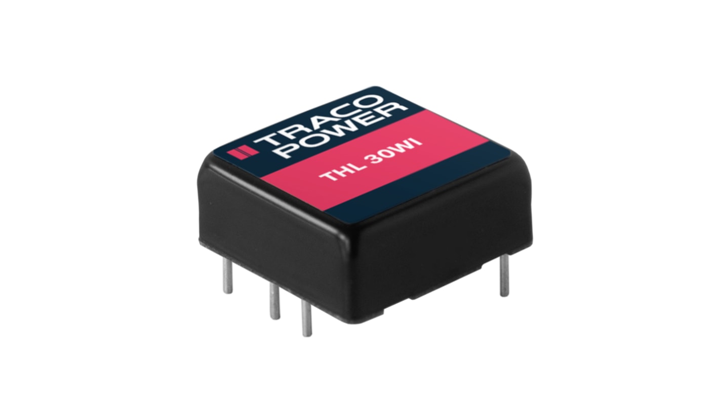 TRACOPOWER THL 30-2415WI, Dual-Channel, DC-DC DC-DC Converter, 1.25A 6-Pin, 1 x 1 in