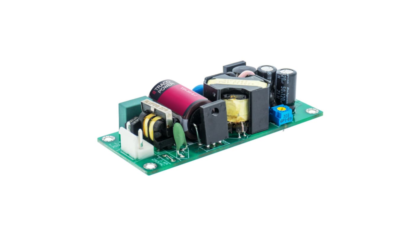 TRACOPOWER Power Supply, TPI 30-115A-JP, 15V dc, 2A, 30W, 1 Output, 85 → 264V ac Input Voltage