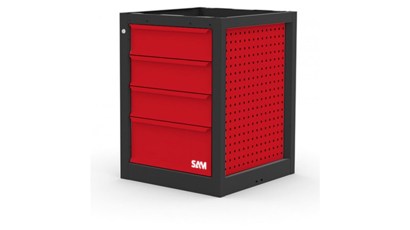 Banco da lavoro a cassetti SAM, 630mm x 845mm x 660mm