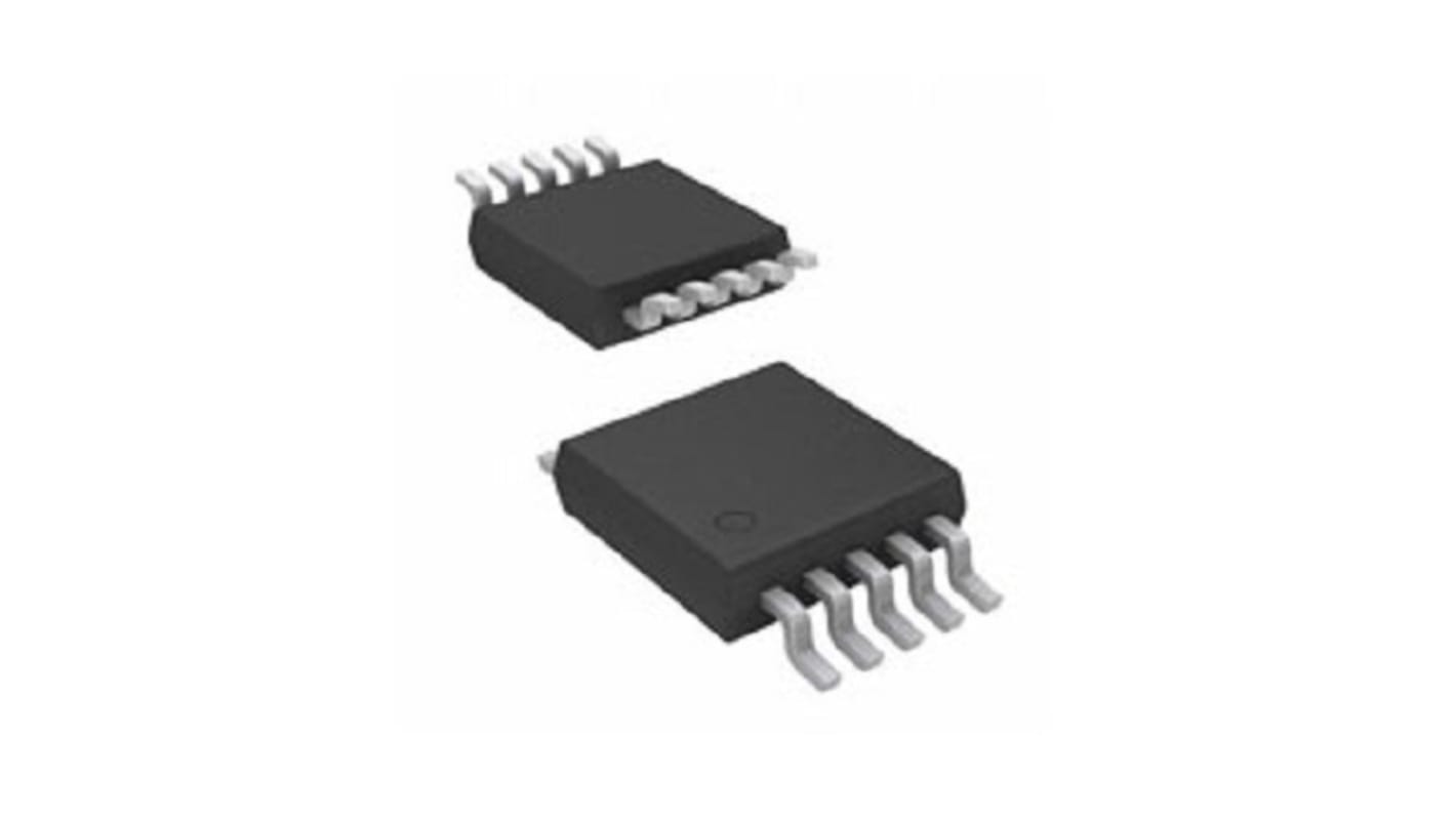 onsemi Strom-Nebenschlussüberwachung Single 1,8 → 5,5 V 109dB Rail-to-Rail 1-Kanäle/Chip Micro10 10-Pin