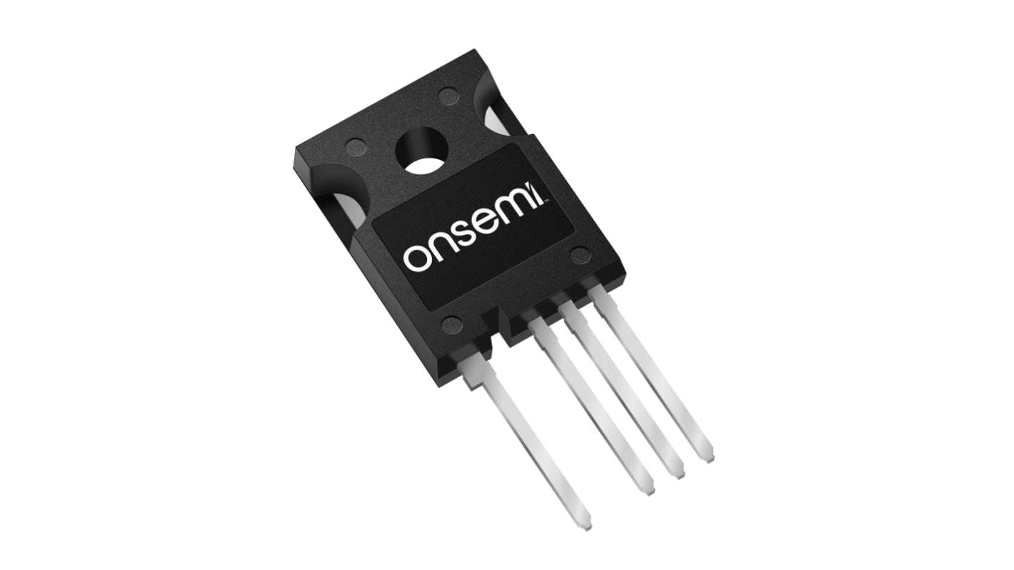 onsemi Nチャンネル MOSFET1200 V 54 A スルーホール パッケージTO247-4L 4 ピン