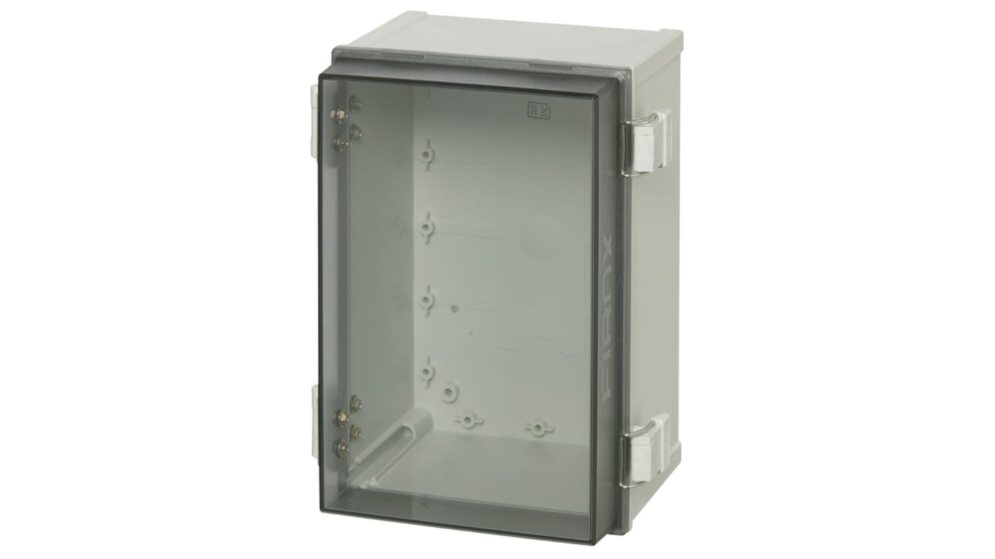 Fibox CAB Series Polycarbonate Wall Box, IP65, Viewing Window, 300 mm x 200 mm x 180mm