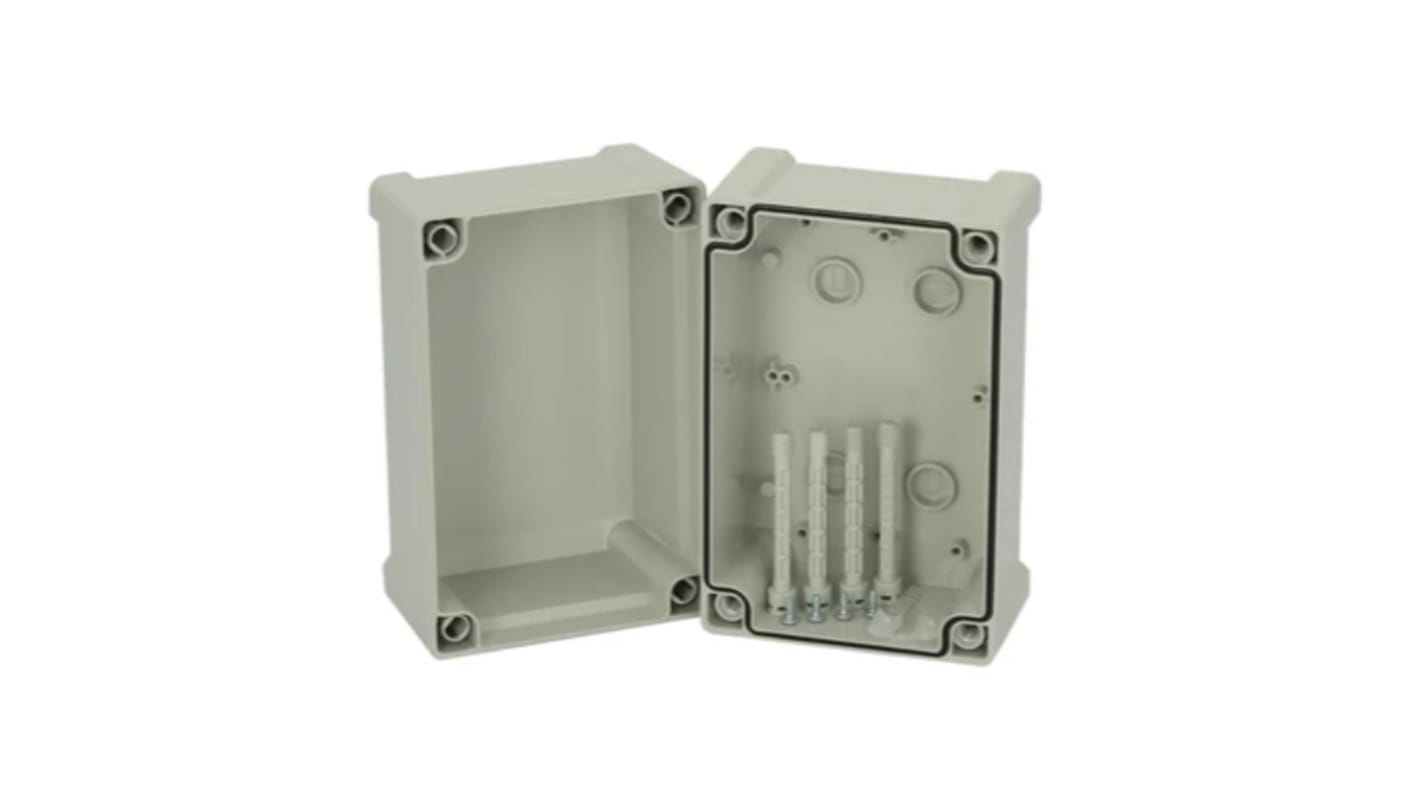 Caja Fibox de ABS Gris, 187 x 122 x 134mm, IP65