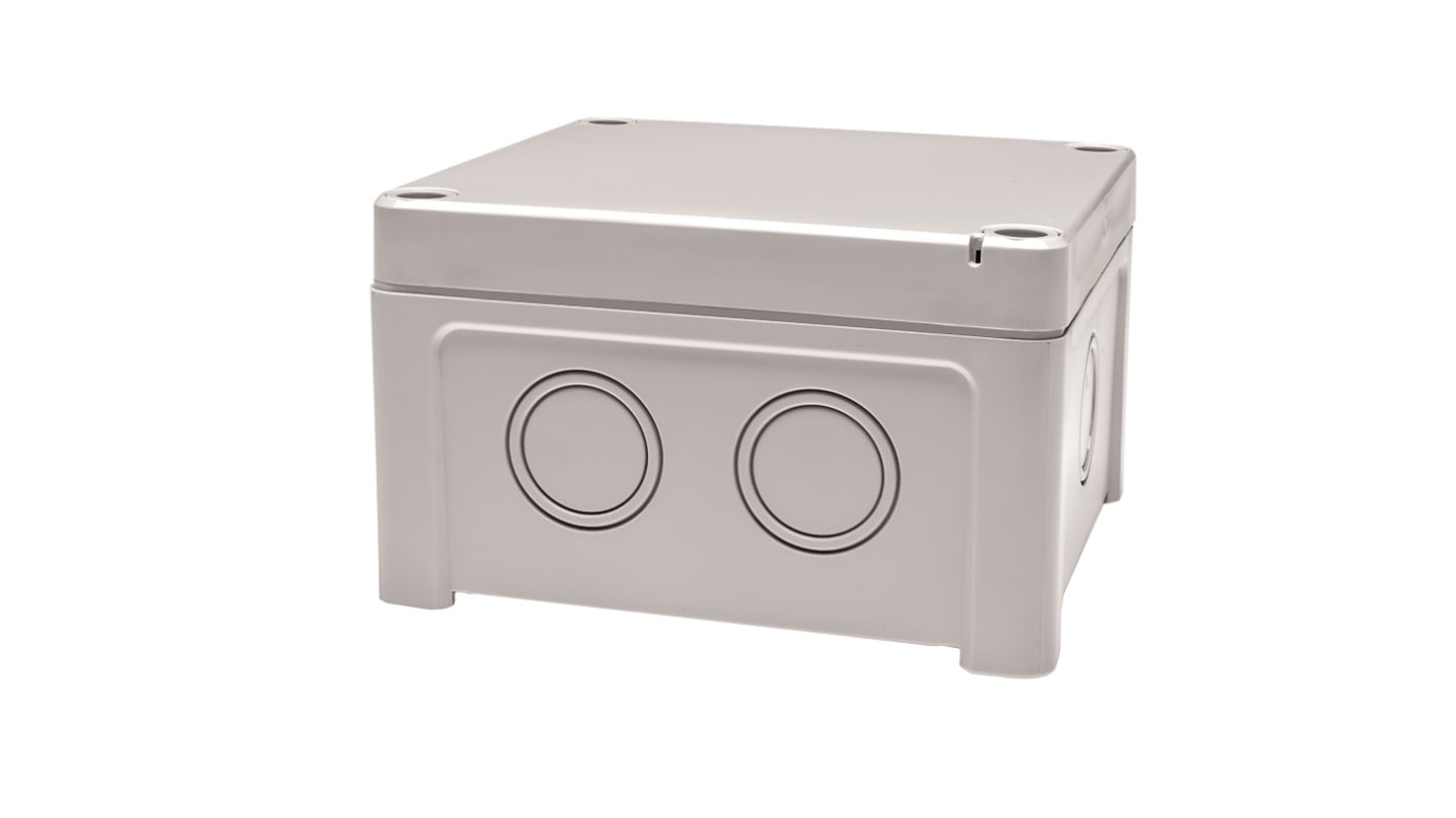 Caja Fibox de ABS Gris, 110 x 110 x 65mm, IP65