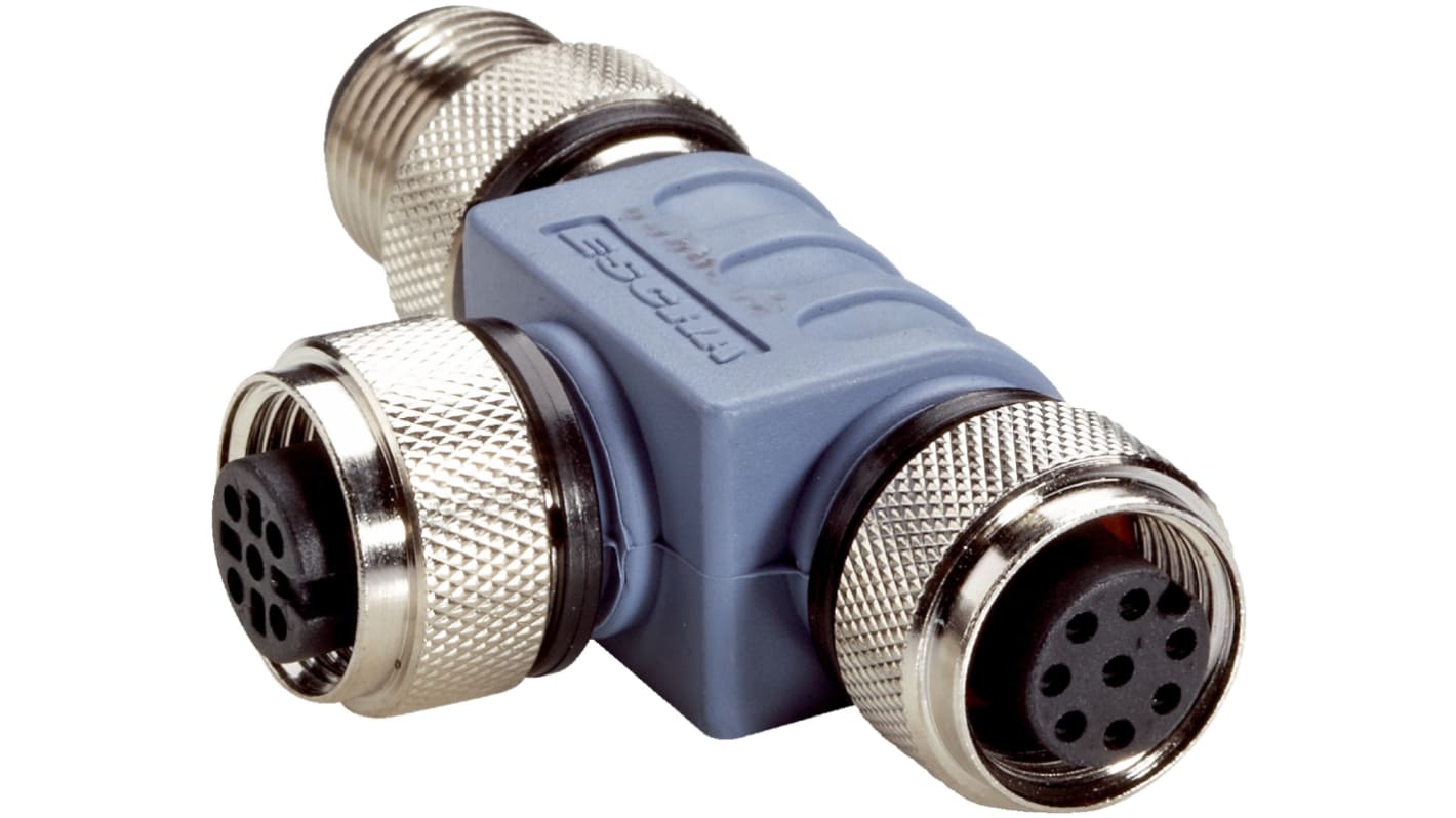 Sick SBO Series, M12 Tee Connector for Use with Sensors