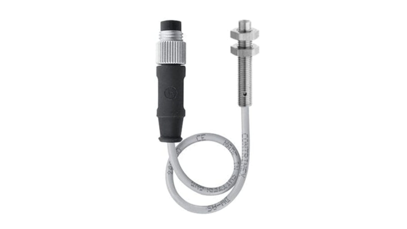 Contrinex from Molex 120253 Series Inductive Barrel-Style Proximity Sensor, M5 x 0.5, 3 mm Detection, NPN Output, IP68,