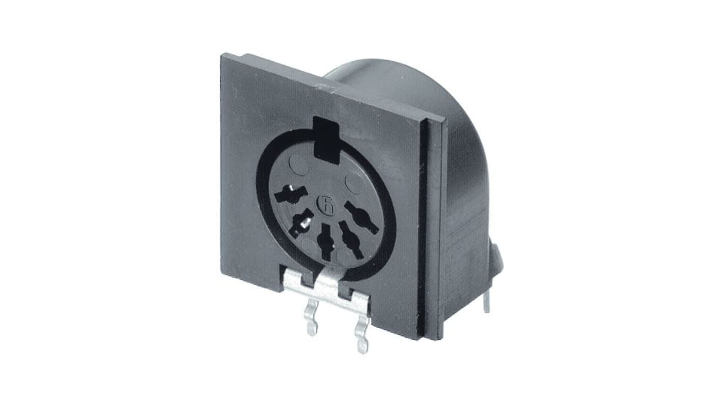 Industrial Circular Connectors, 5 Contacts, Panel Mount, Socket, Female, IP30, MAB 5 SH SW Series