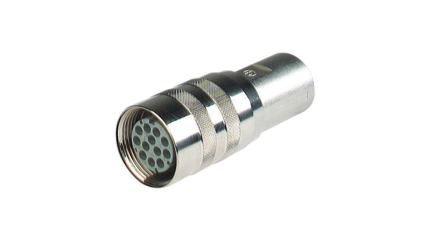 Industrial Circular Connectors, 12 Contacts, Cable Mount, M26 Connector, Socket, Female, IP65, N11R EF S Series