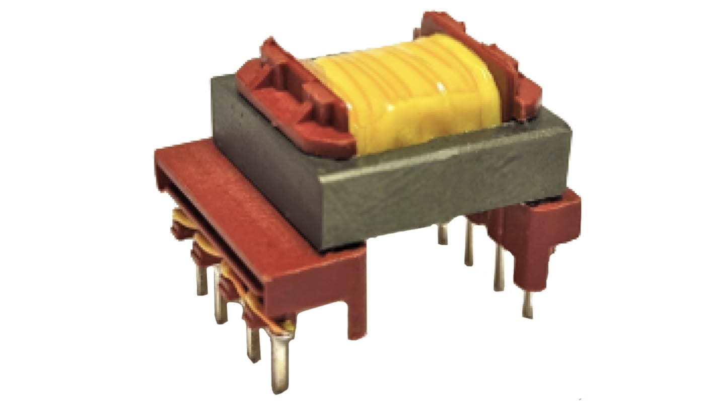 Transformátor SMPS, počet výstupů: 2 9W Flyback, primární napětí: 85 → 265V ac, sekundární napětí: 12V 890μH