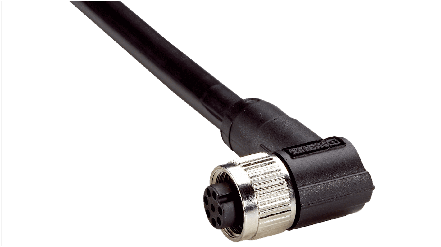 Sick Right Angle Female 8 way M12 to 8 way Connector & Cable, 2m