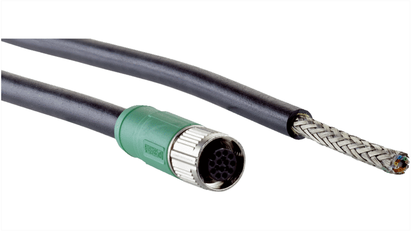 Złącze i kabel ze złączem Złącze M12 liczba rdzeni 12 długość 5m Rodzaj A Żeńskie