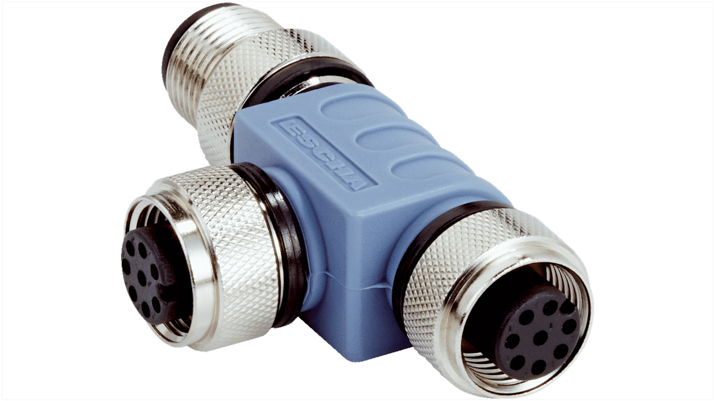 Sick Connector, Screw Mount, M12 Connector, Plug, Female, IP67, DSC Series