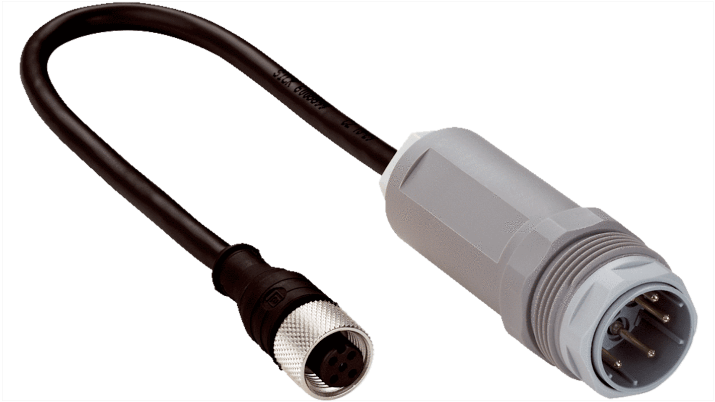 Złącze i kabel ze złączem Złącze M12 liczba rdzeni 5 długość 250mm Rodzaj A Żeńskie Złącze B M26