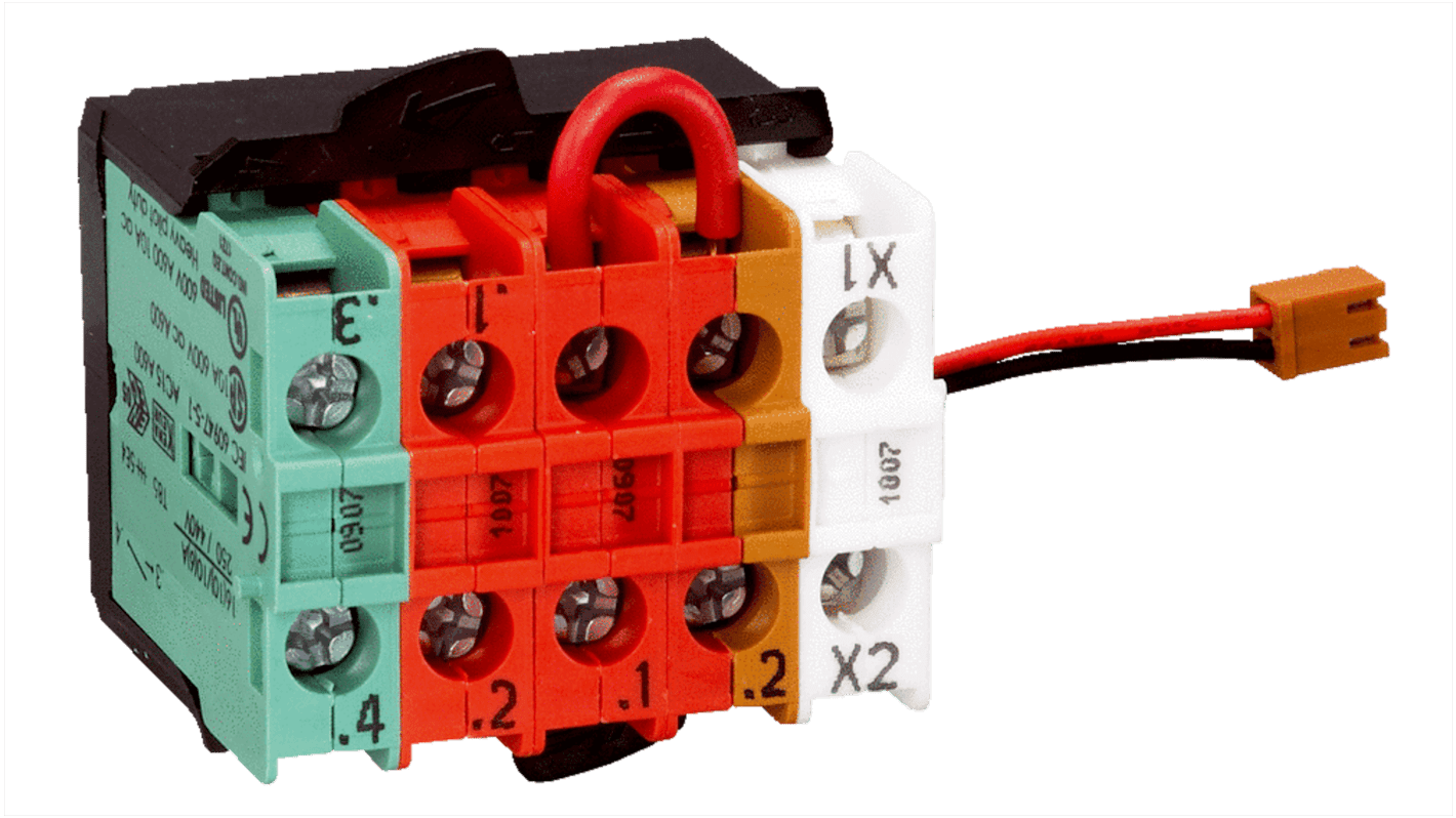 Seta de emergencia Sick serie ES21, iluminado, 1 NA, 2 NC, montaje en panel