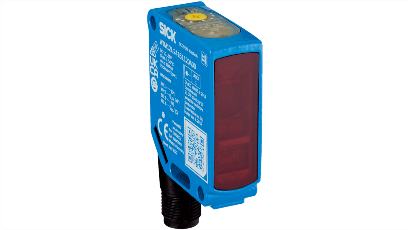 Sick IO-LINK Photoelectric Sensor, Rectangular Sensor, 650 mm Detection Range IO-LINK