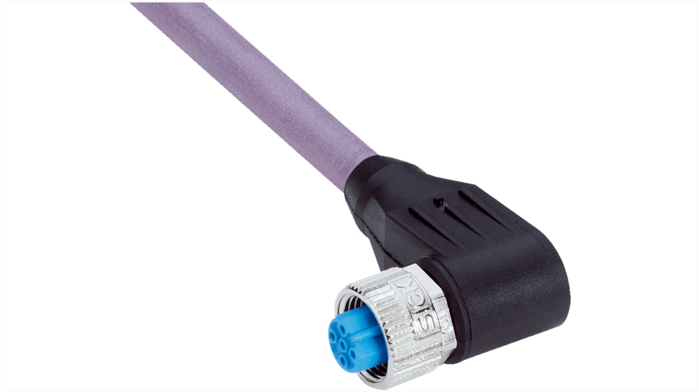 YG2B22-100PB1XLEAX | Sick Right Angle Female 2 way M12 to Flying Leads ...