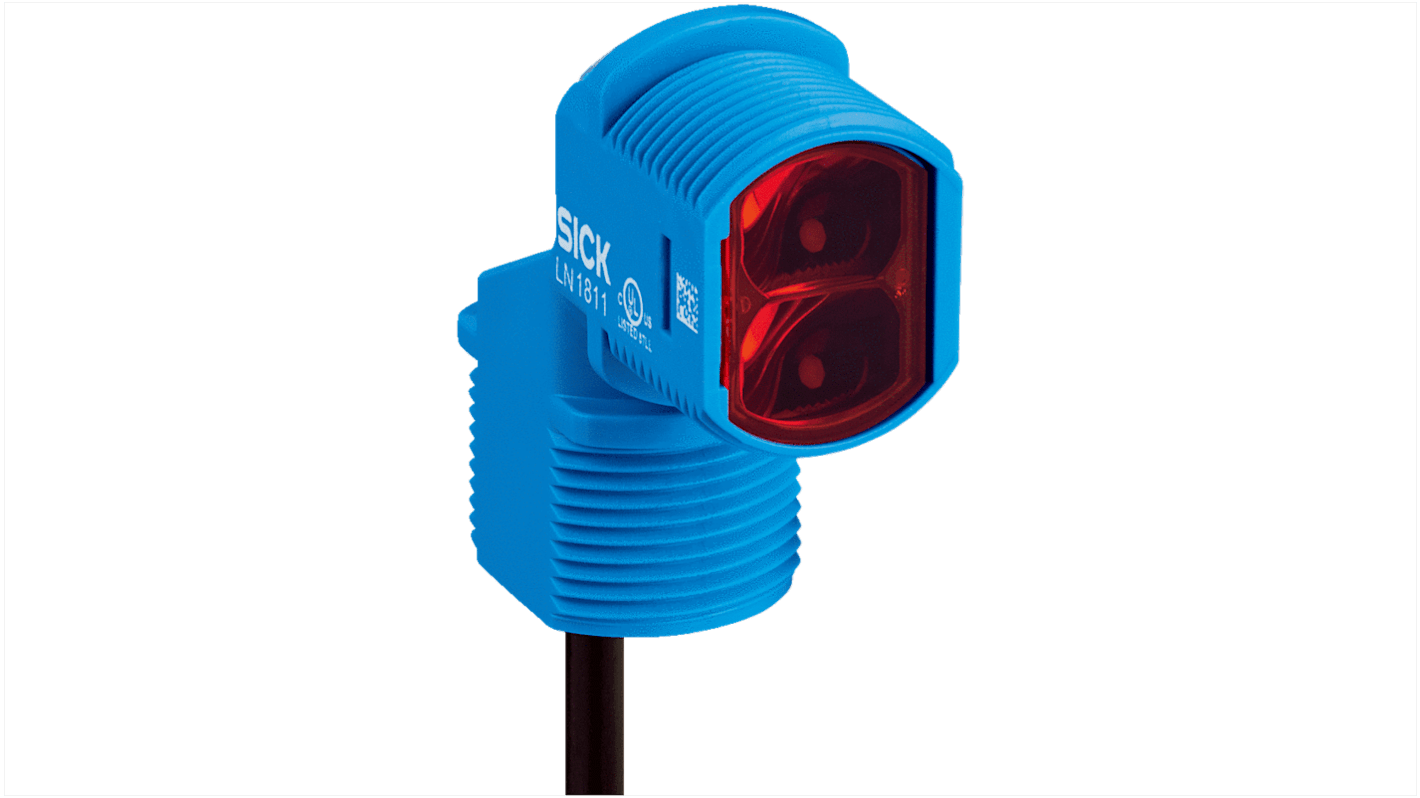 Sick Retroreflective Photoelectric Sensor, Rectangular Sensor, 5 m Detection Range