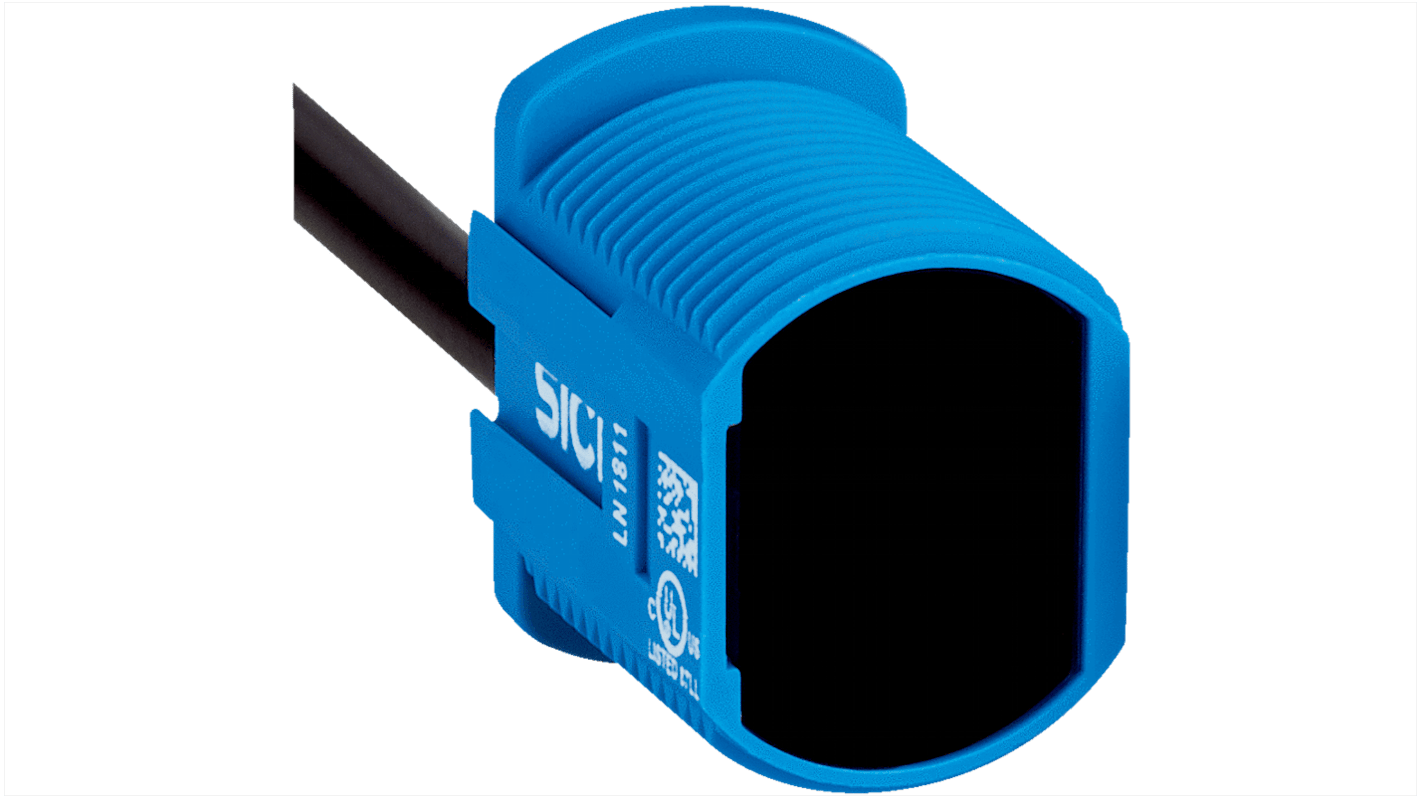 Sick Background Suppression Photoelectric Sensor, Cylindrical Sensor, 50 m Detection Range