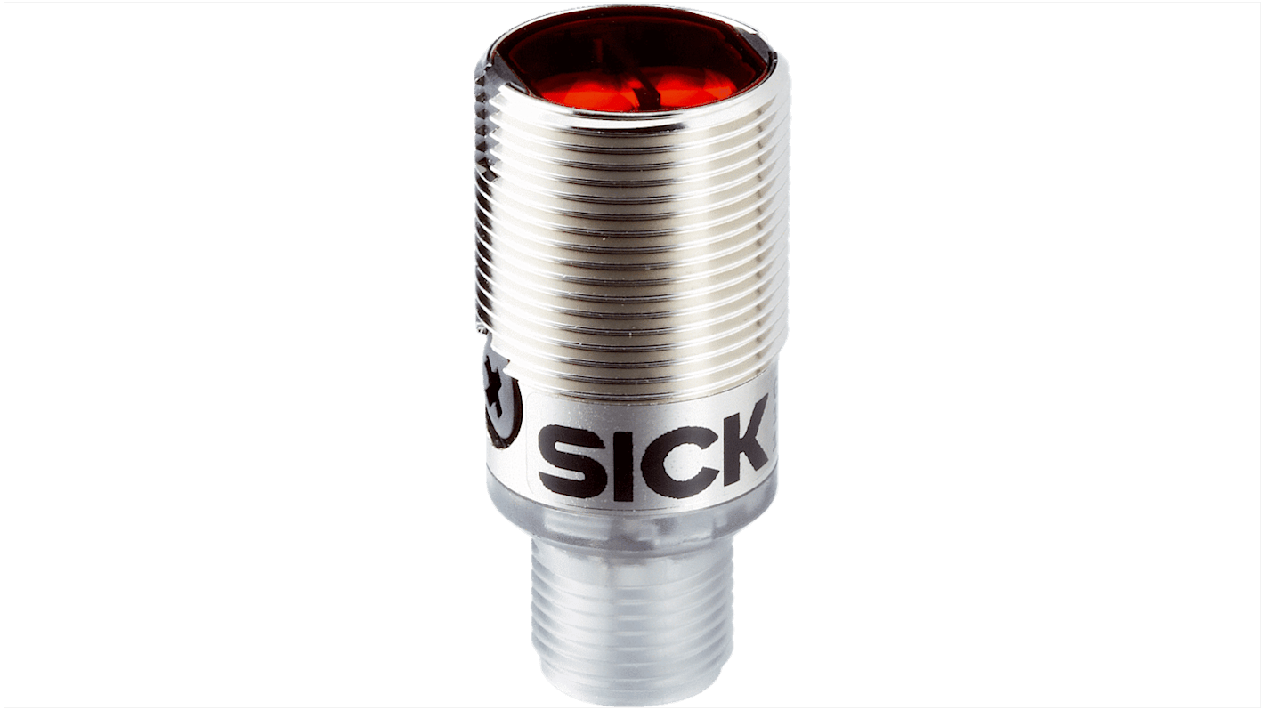 Sick Energetic Photoelectric Sensor, Cylindrical Sensor, 115 mm Detection Range