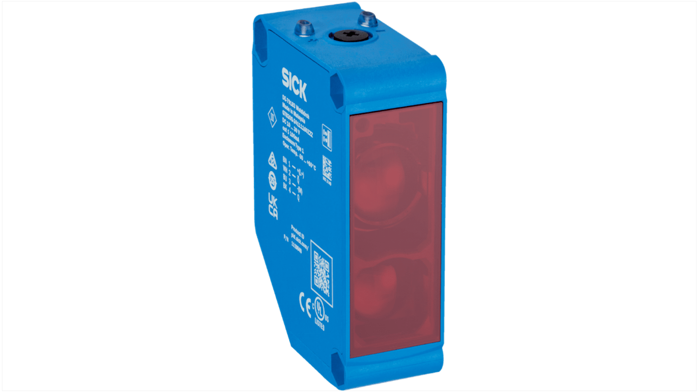 Sick Background Suppression Photoelectric Sensor, Rectangular Sensor, 3 m Detection Range