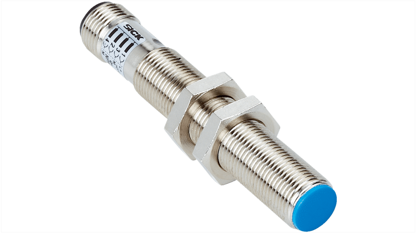 Sick IM12 Series Inductive Barrel-Style Inductive Proximity Sensor, M12 x 1, 4 mm Detection, Normally Closed Output, 20