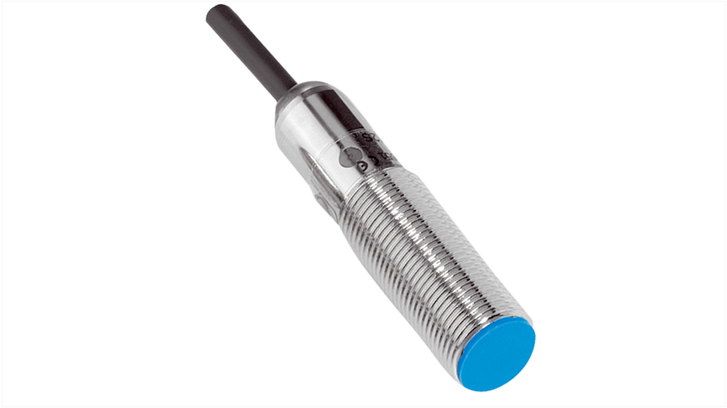 Sick IME12 Series Inductive Barrel-Style Inductive Proximity Sensor, M12 x 1, 2 mm Detection, NPN Output, 10 →