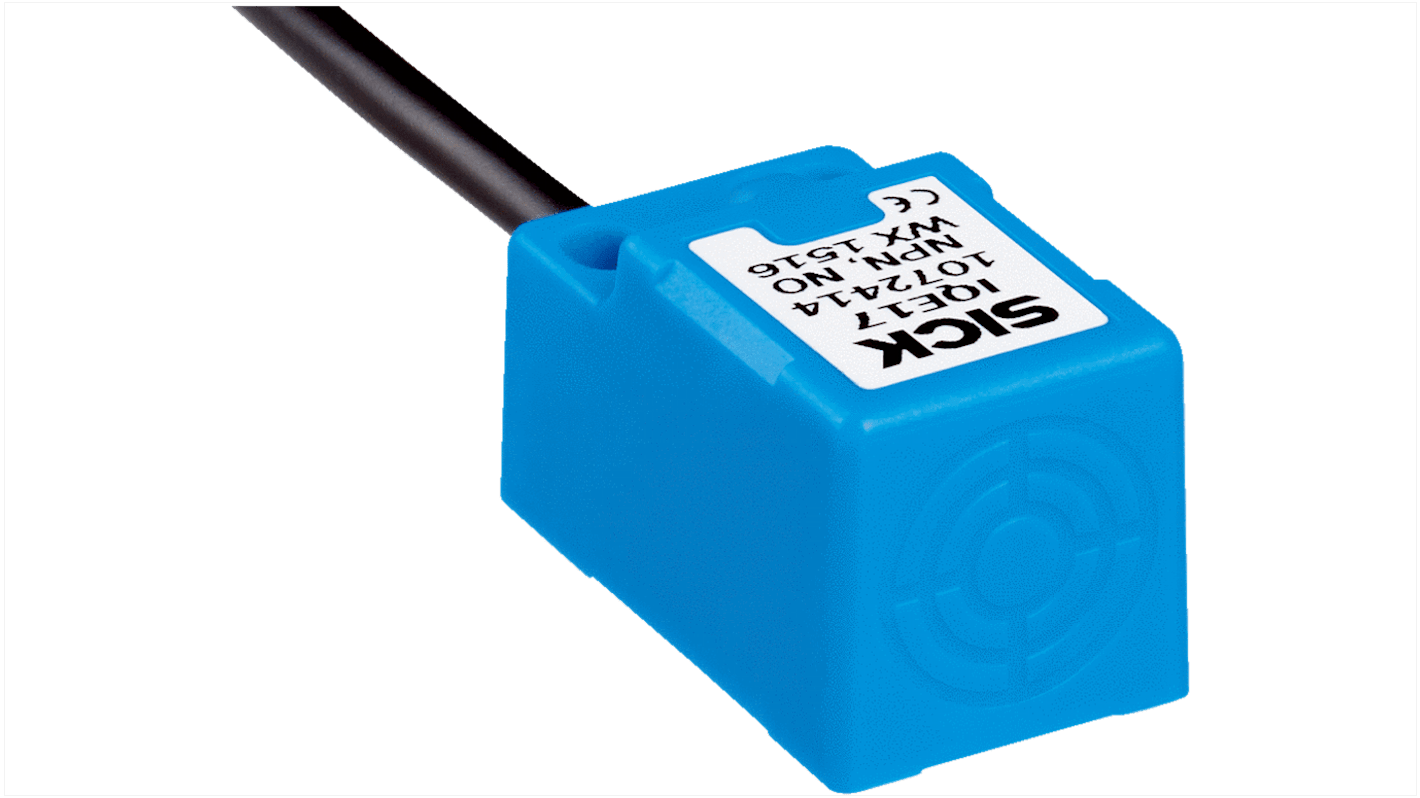 Sick IQE17 Series Inductive Rectangular-Style Inductive Proximity Sensor, 7 mm Detection, NPN Output, 10 → 30 V