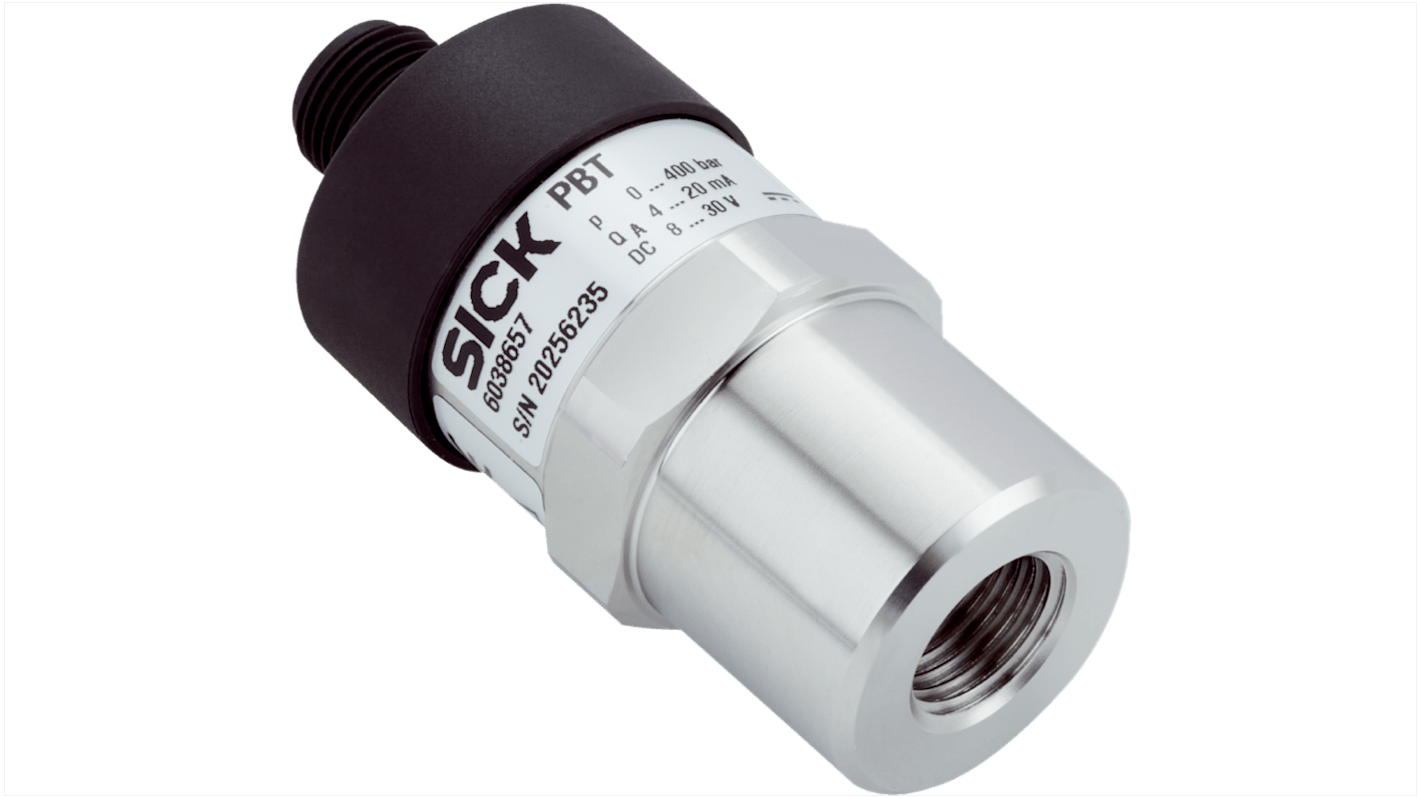 Sensor de presión Compuesto Sick, -1bar → 9bar, G1/4 hembra, 8 → 30 V cc, para Gaseoso, Líquido, IP67