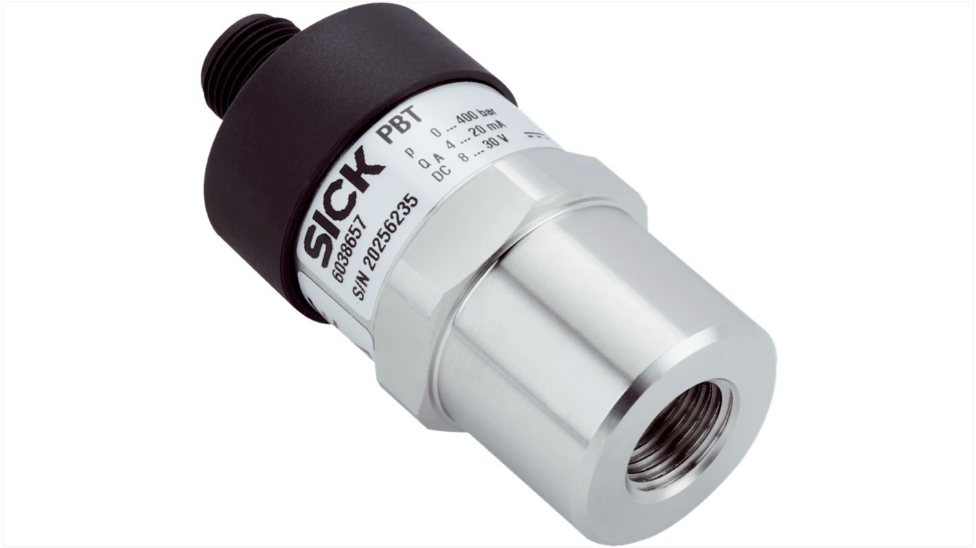 PBT Series Pressure Sensor, -1bar Min, 9bar Max, Compound Reading