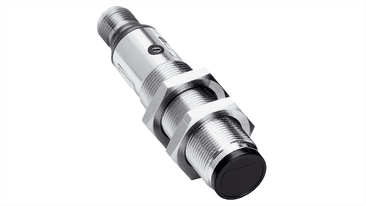 Sick VL18 zylindrisch Optischer Sensor, Reflektierend, Bereich 3,7 m, NPN Ausgang, 4-poliger, männlicher Stecker M12,