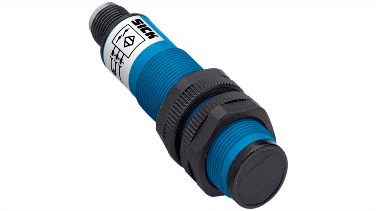 Sick VTF18 zylindrisch Optischer Sensor, Annäherung, Bereich 50 mm, NPN Ausgang, 4-poliger, männlicher Stecker M12,