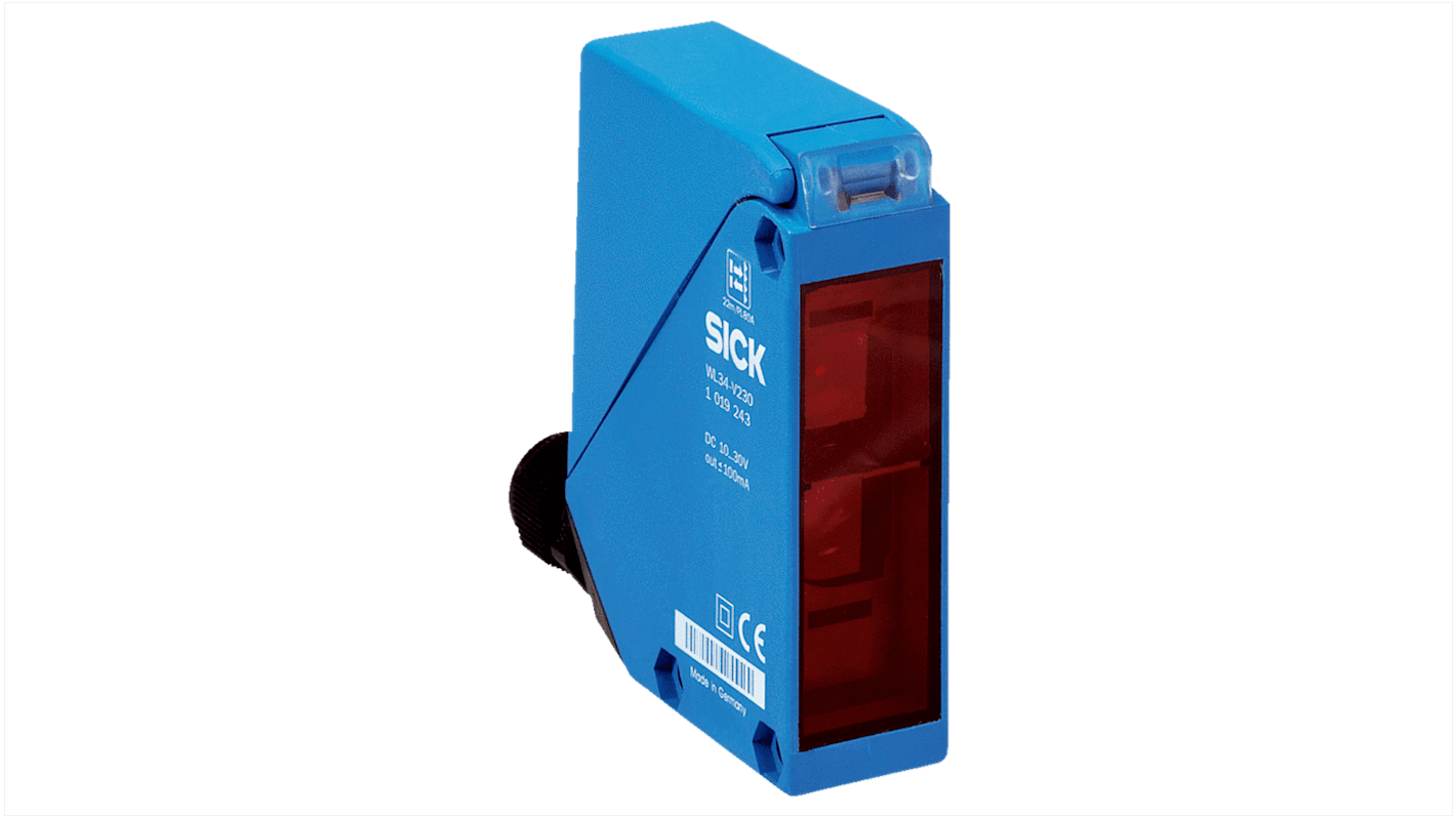 Sick Retroreflective Photoelectric Sensor, Rectangular Sensor, 22 m Detection Range