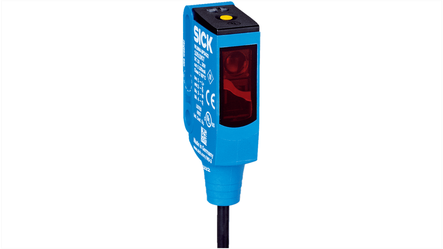 Sick Retroreflective Photoelectric Sensor, Rectangular Sensor, 5 m Detection Range