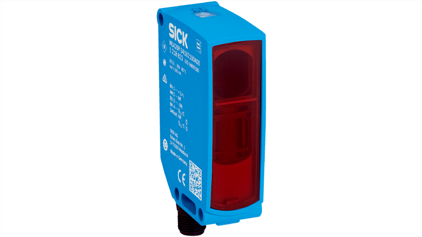 Sick Retroreflective Photoelectric Sensor, Rectangular Sensor, 18 m Detection Range IO-LINK