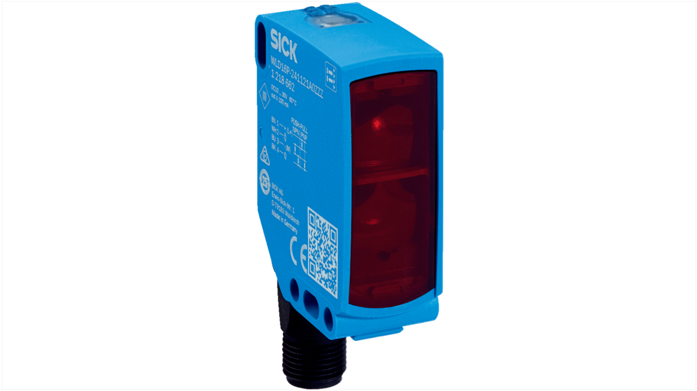 Sick Retroreflective Photoelectric Sensor, Rectangular Sensor, 9.5 m Detection Range