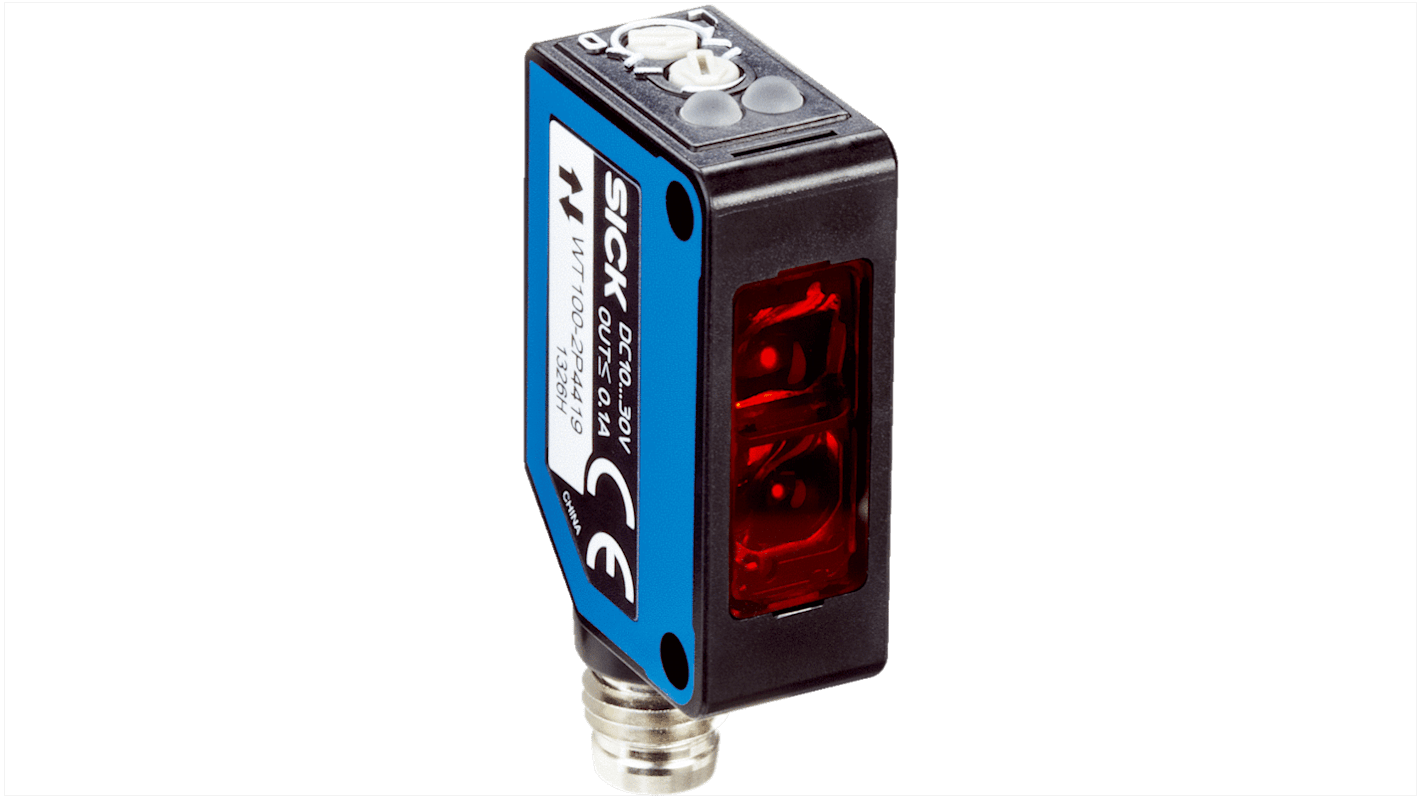 Sick Proximity Photoelectric Sensor, Rectangular Sensor, 140 mm Detection Range