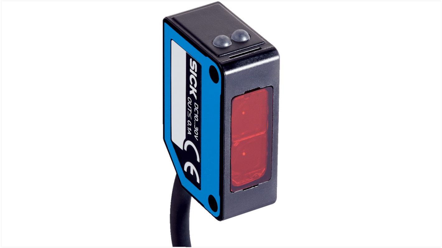 Sick Proximity Photoelectric Sensor, Rectangular Sensor, 170 mm Detection Range