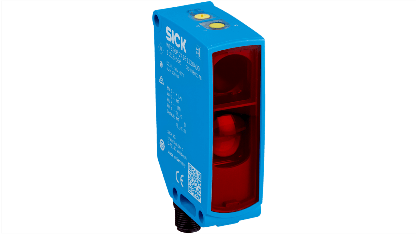 Sick IO-LINK Photoelectric Sensor, Rectangular Sensor, 3000 mm Detection Range IO-LINK