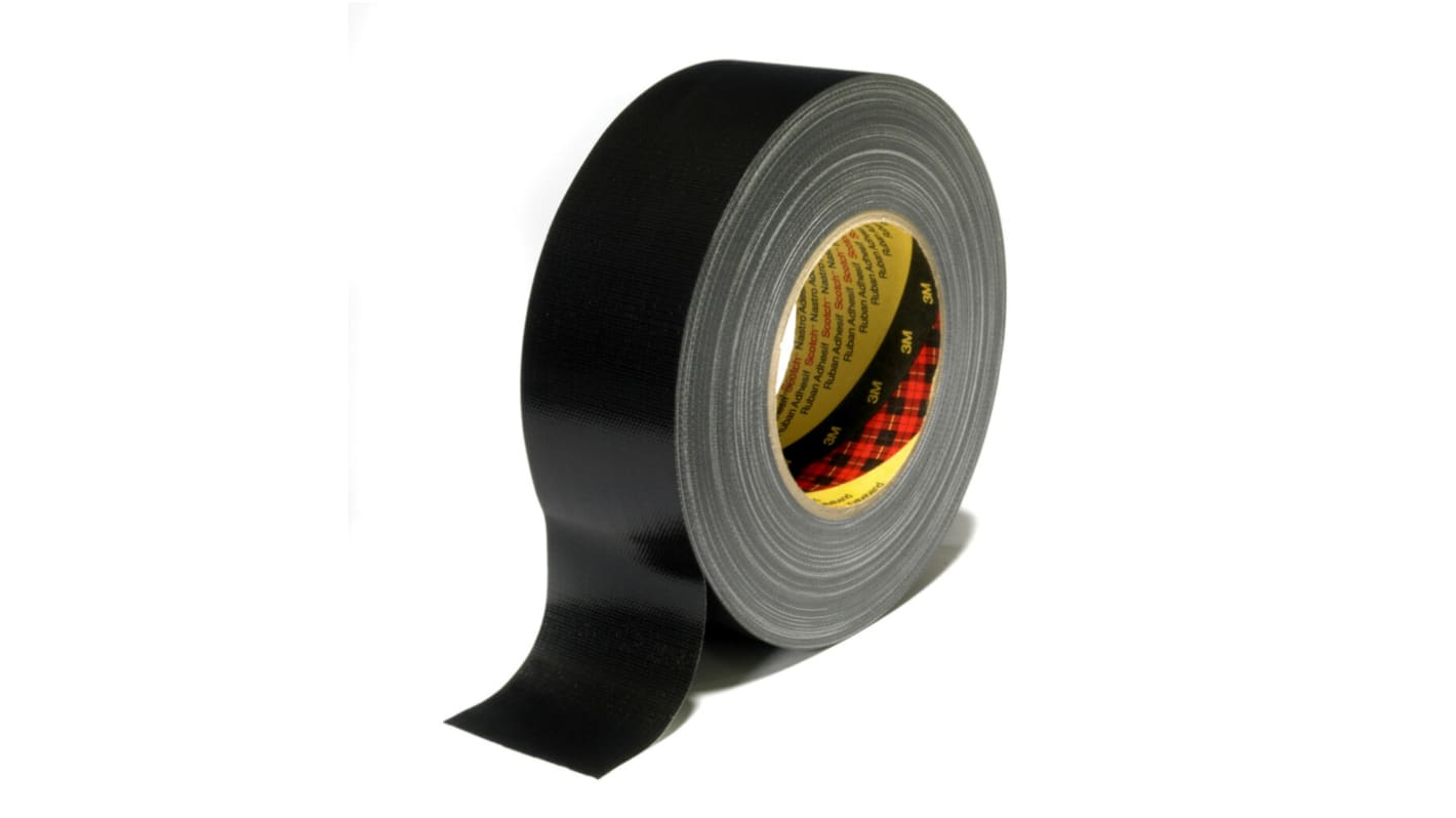 3M 389 Duct Tape, 50m x 75mm, Black