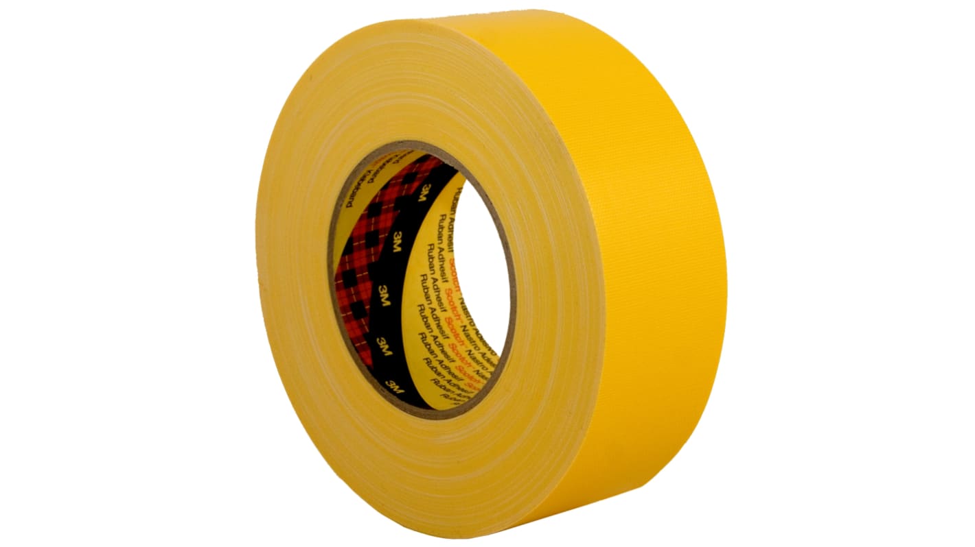 Cinta americana, 3M 389 de color Amarillo, 50mm x 50m, grosor 0.26mm