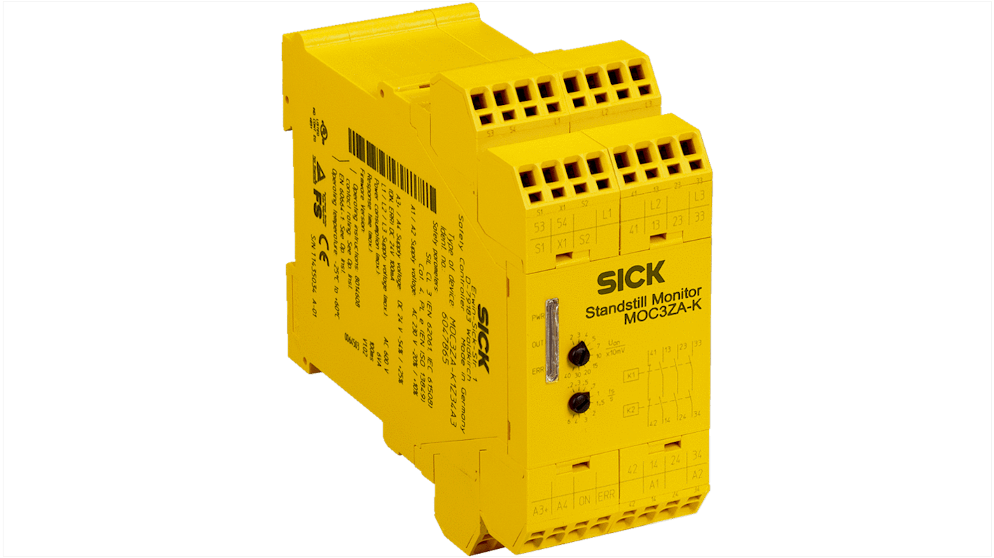 Sick MOC3ZA Series Safety Controller, 4 Safety Outputs, 24 V