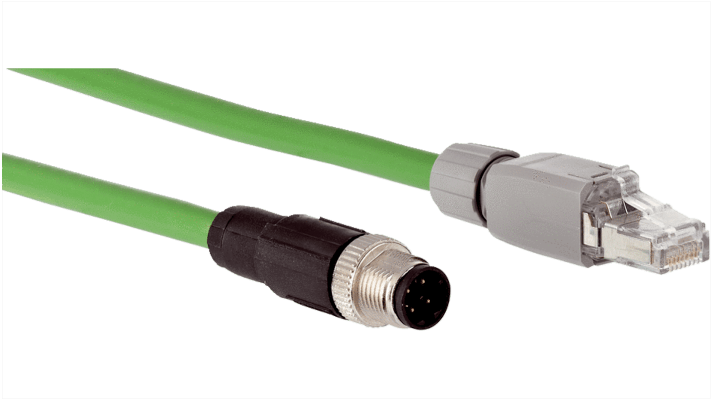 SSL-2J04-G10MR | Sick Cat5 Straight Male M12 to Straight Male RJ45 ...