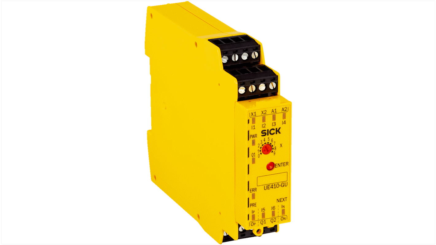 Sick UE410 Series Safety Controller, 4 Safety Inputs, 1 Safety Outputs, 24 V dc
