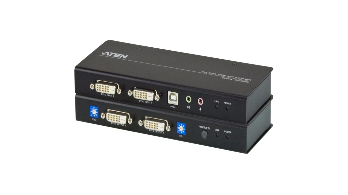 Extender KVM USB CAT 5e Aten, video připojení: DVI-D 16