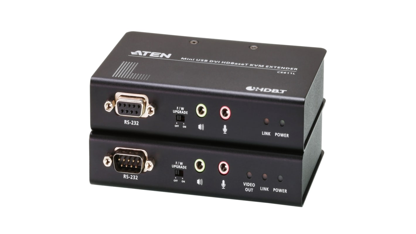 Aten KVM-Extender Typ DVI-D 14 Anschlüsse USB CAT 6