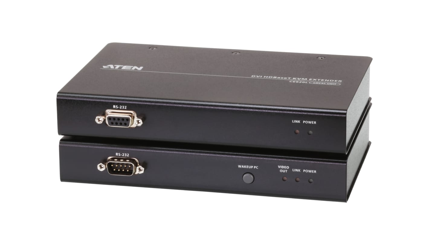 Aten KVM-Extender Typ DVI-D 13 Anschlüsse USB CAT 6