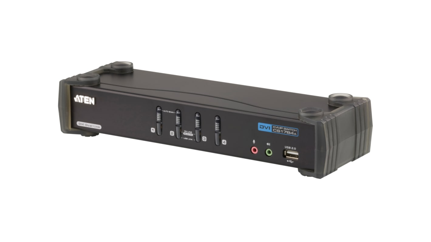 Commutateur KVM Aten USB DVI 4 ports